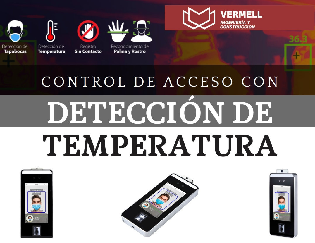 Control de acceso con detección de temperatura